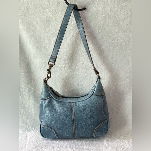 Vintage Y2K blue mini vegan purse handbag - Picture 2 of 10